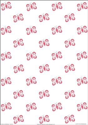Childhood Butterflies Hot Pink