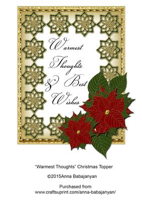 Warmest Thoughts Christmas Topper