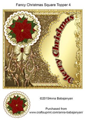 Fancy Christmas Square Topper 4