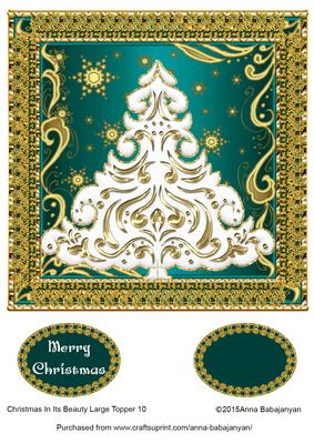 Christmas in Its Beauty Large Topper 10