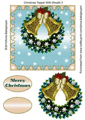 Christmas Topper with Wreath 3