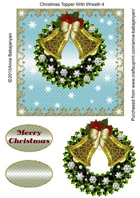 Christmas Topper with Wreath 4