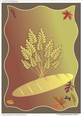 A4 "thanksgiving Bread & Wheat" 3