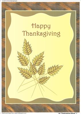A4 "thanksgiving Wheat" 1