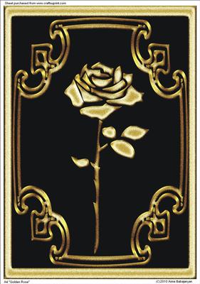 A4 "golden Rose"