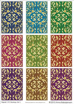 Majestic Atc Backings (set 1)