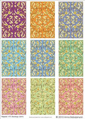 Majestic Atc Backings (set 6)