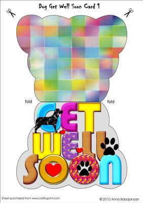 Dog Get Well Soon Card 1