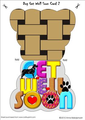 Dog Get Well Soon Card 2