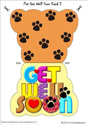Pet Get Well Soon Card 2