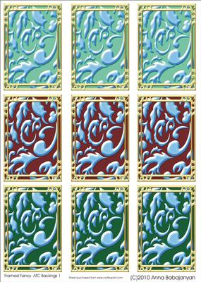 Framed Fancy Atc Backings 1