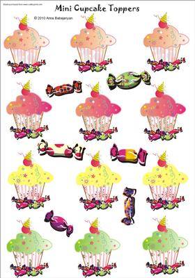 Mini Cupcake Toppers/embellishments
