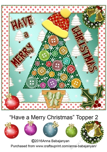 Have a Merry Christmas Topper 2