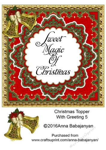 Christmas Topper With Greeting 5