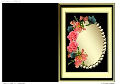 Unforgettable Cut & Fold Blank Card