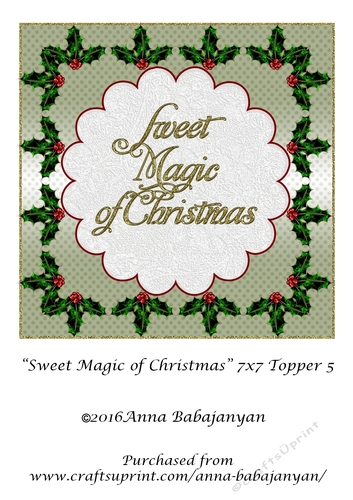 Sweet Magic of Christmas 7x7 Topper 5