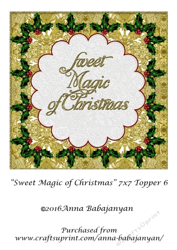 Sweet Magic of Christmas 7x7 Topper 6