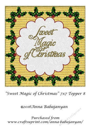 Sweet Magic of Christmas 7x7 Topper 8
