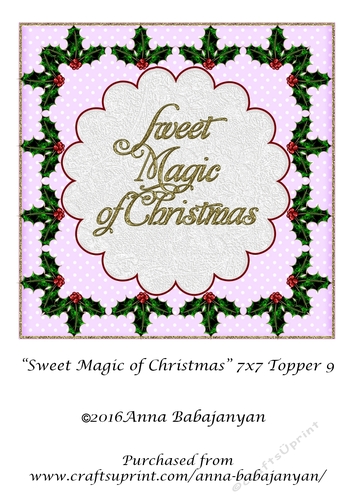 Sweet Magic of Christmas 7x7 Topper 9