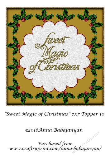 Sweet Magic of Christmas 7x7 Topper 10