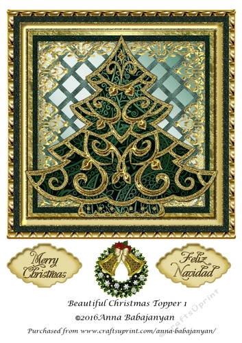 Beautiful Christmas Topper 1