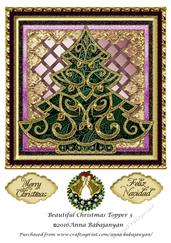 Beautiful Christmas Topper 3