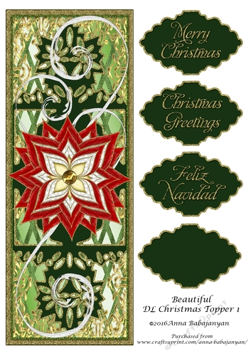 Beautiful DL Christmas Topper 1