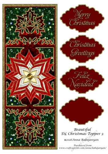 Beautiful DL Christmas Topper 3