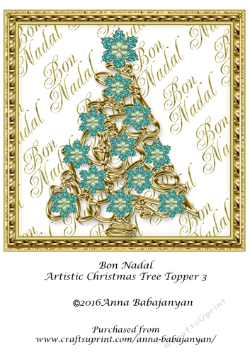 Bon Nadal Artistic Christmas Tree Topper 3