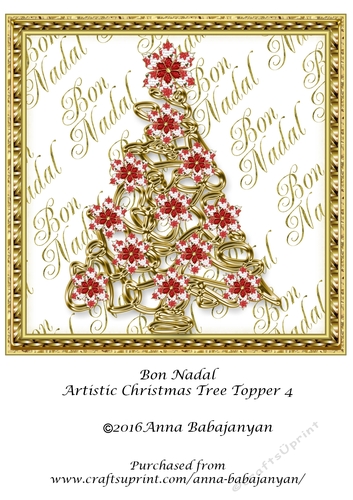 Bon Nadal Artistic Christmas Tree Topper 4