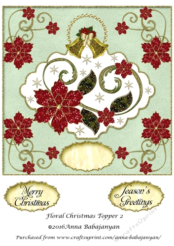 Floral Christmas Topper 2