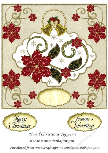 Floral Christmas Topper 3