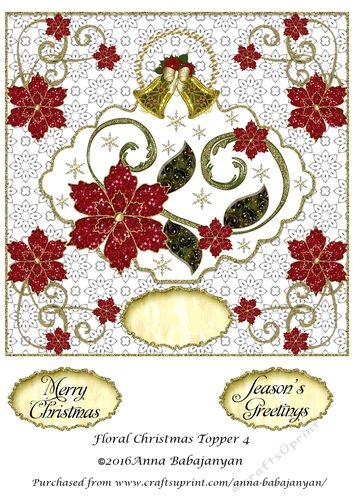 Floral Christmas Topper 4