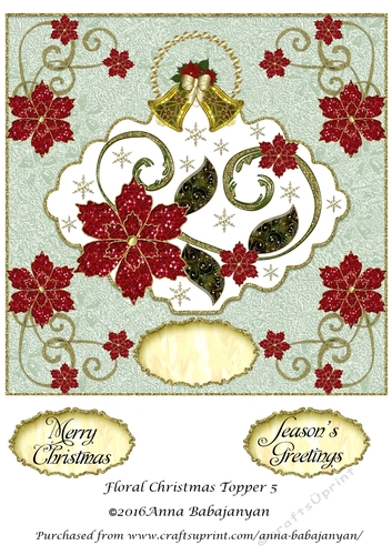 Floral Christmas Topper 5