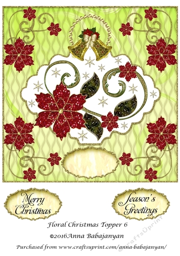 Floral Christmas Topper 6