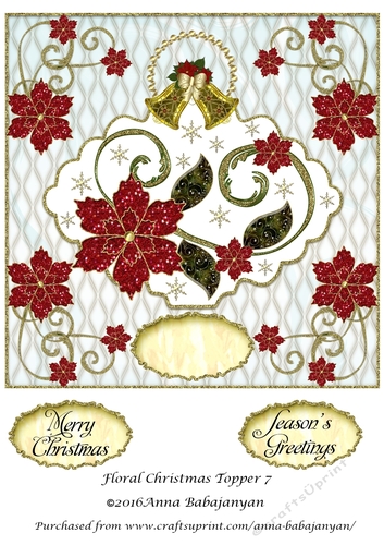 Floral Christmas Topper 7