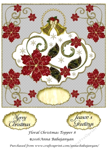 Floral Christmas Topper 8