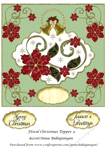 Floral Christmas Topper 9