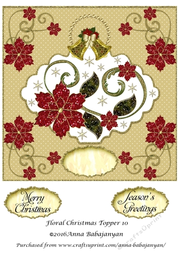 Floral Christmas Topper 10