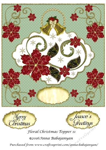 Floral Christmas Topper 11