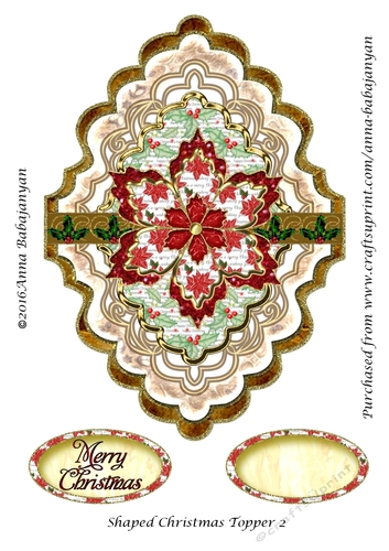 Shaped Christmas Topper 2