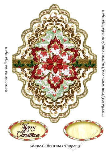 Shaped Christmas Topper 3