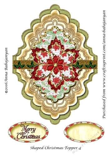 Shaped Christmas Topper 4