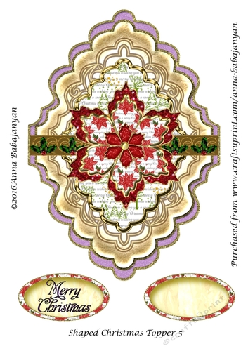 Shaped Christmas Topper 5