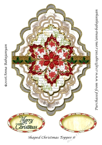 Shaped Christmas Topper 6