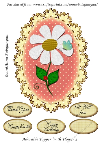 Adorable Topper With Flower 2