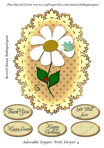 Adorable Topper With Flower 4