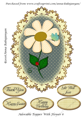 Adorable Topper With Flower 6