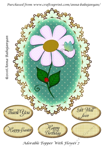 Adorable Topper With Flower 7