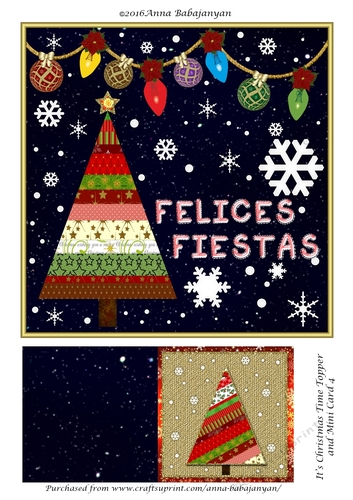 Its Christmas Time Topper and Mini Card 4
